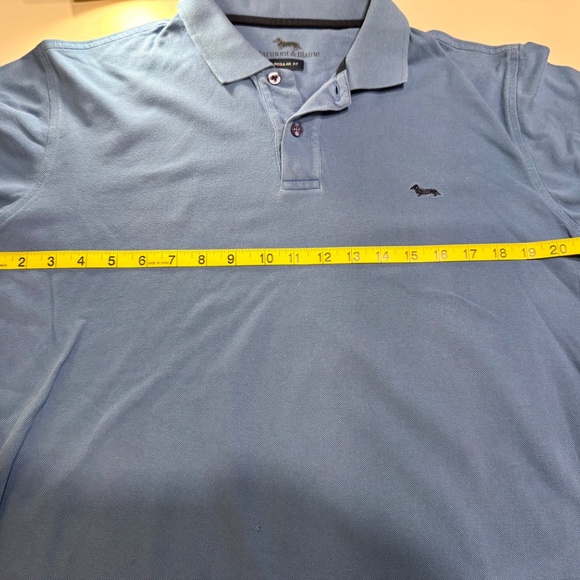 Harmont & Blaine Polo Shirt - Boys/Youth Size Small, Solid Blue, Pre-owned - Picture 7 of 8
